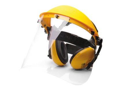 PW90 Čirý obličejový štít Portwest se sluchátky SNR: 27dB