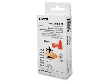 Špunty do uší uvex com4-fit SNR: 33 dB - 15 párů