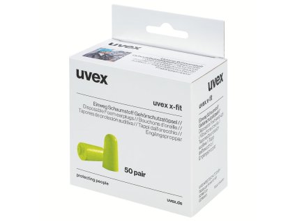 Jednorázové špunty do uší uvex x-fit, SNR: 37dB - 50 párů