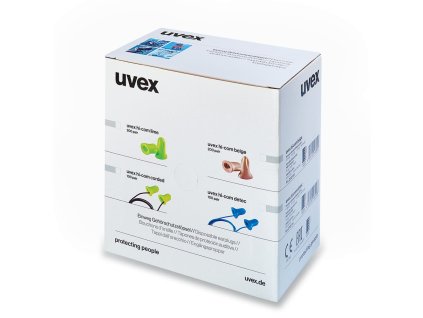 Špunty do uší uvex hi-com limetkové, SNR: 26dB - 200 párů