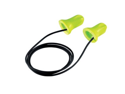 Špunty do uší uvex hi-com se šňůrkou limetkové, SNR: 26dB - 100 párů