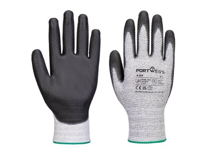 A124 Ochranné diamantová PU rukavice (Velikost rukavic 9)