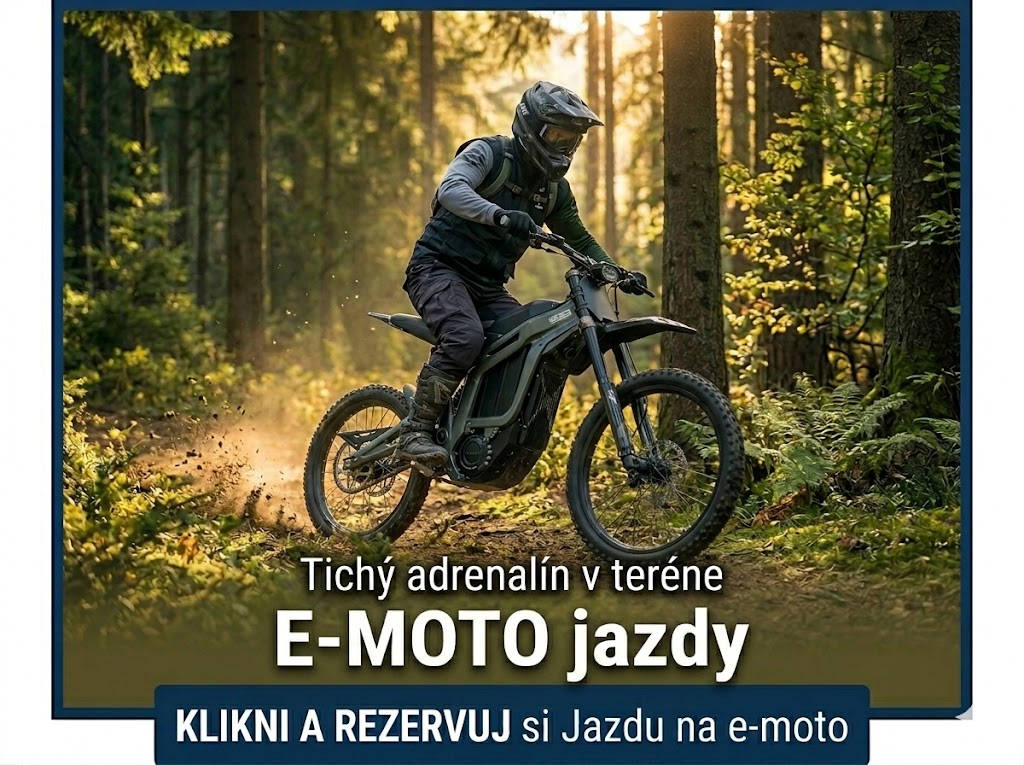 Zážitková jazda na e-motorke Talaria a Komodo Vyšné Ružbachy - Požičovňa terénnych elektromotoriek XTREMEsport.