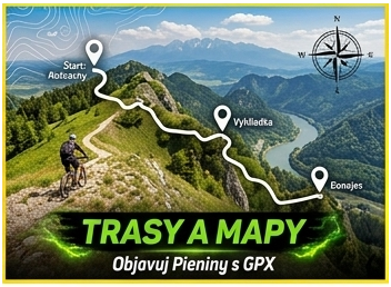 Cyklistické trasy a mapy Pieniny a Vyšné Ružbachy - tipy na výlety a enduro traily od XTREMEsport.