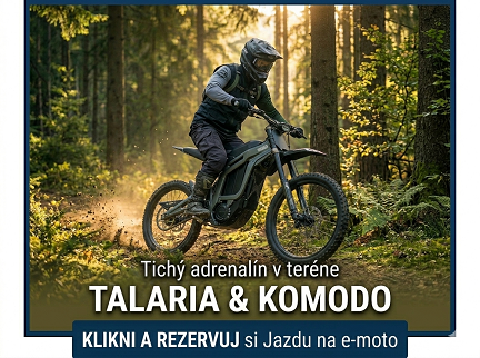 Zážitková jazda na e-motorke Talaria a Komodo Vyšné Ružbachy - Požičovňa terénnych elektromotoriek XTREMEsport.