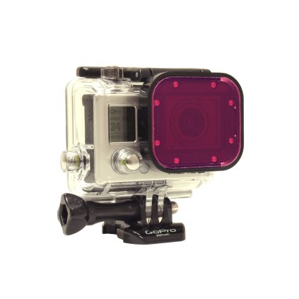 SKLENĚNÝ FILTR - FIALOVÝ - pro kryt HERO3 a DIVE HOUSING