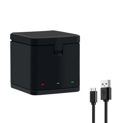 6576 fast charger box nabijeci dok 3 baterii kamer gopro hero9 10 11 12 black triple charger