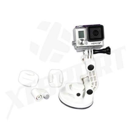4872 prisavny drzak deluxe kamery gopro suction cup tmc bily
