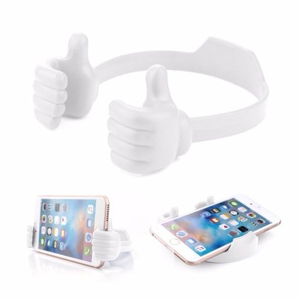 5292 thumb up drzak mobilu bily