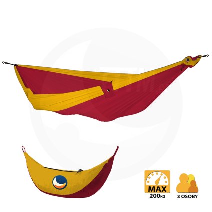 7929 king size hammock bordo tmava zluta express bag
