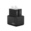 5988 1 dual battery charger 2 enduro batteries hero 9 10 11 12 black