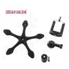 5289 9 flexible mount gekko tripod fialovy