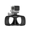 4488 1 standart potapecska maska s uchytem gopro cerna octomask vystaveny kus