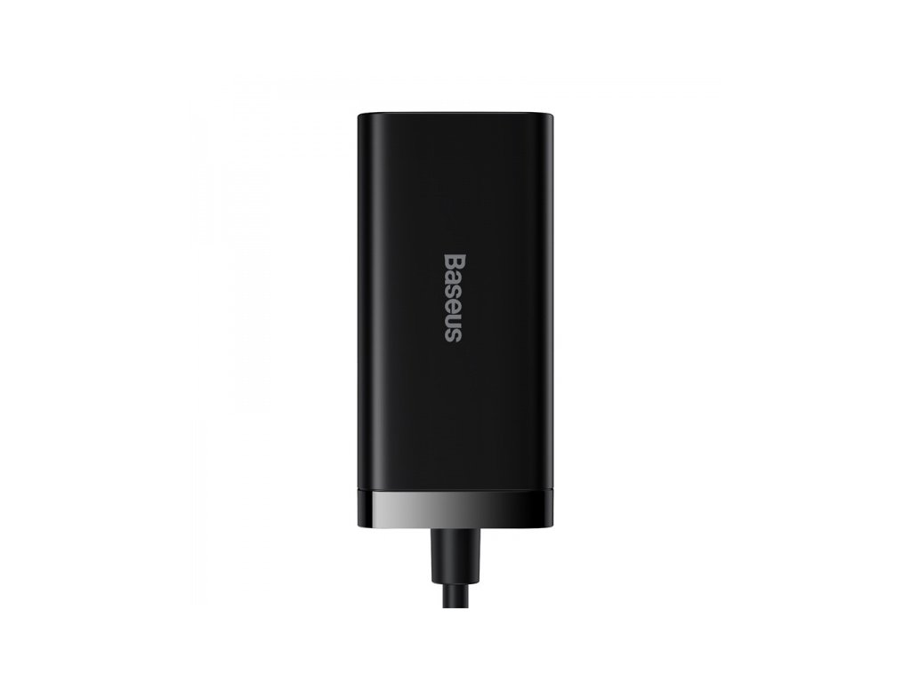 Baseus GaN3 Pro stolní rychlonabíjecí adaptér 2x USB-A, 2x Type-C 100W černá