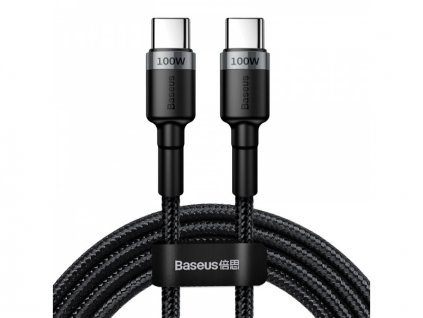 Baseus Cafule Series nabíjecí / datový kabel USB-C/USB-C 100W 2m, šedá-černá