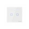 Chytrý vypínač WiFi + RF 433 Sonoff T1 EU TX (2-channel) bílá