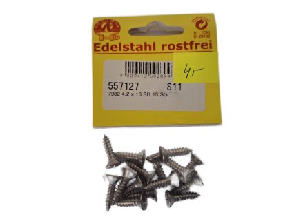 AQUINOX A4 DIN 7982 Samorezné skrutky 4,2 x 16 / 15 kusov