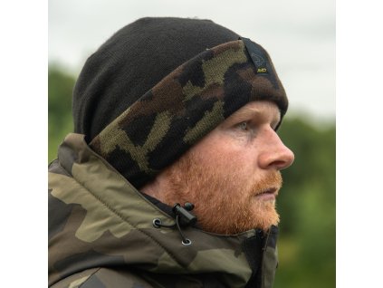 AVID Black and Camo Beanie