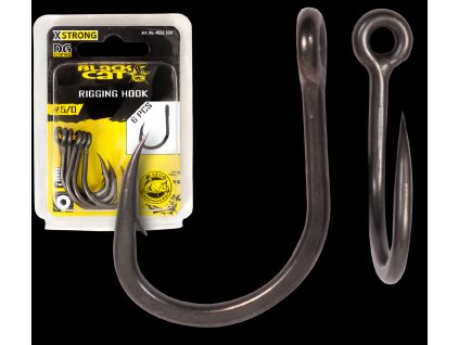 BLACKCAT #4/0 Rigging Hook DG DG coating 6 pcs