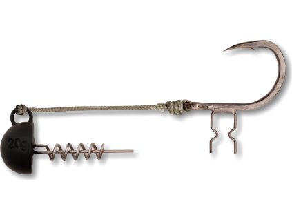 BLACKCAT #6/0 Shad Claw Rig 30g 100kg 1 pcs