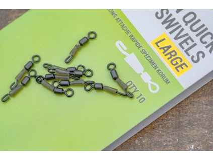 KORUM Specimen Quick Snap Swivels - Large