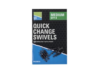 PRESTON Quick Change Swivels - Medium