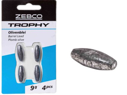 ZEBCOEU 9g Trophy Barrel Lead 4 pcs