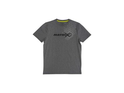MATRIX Hex Print T-Shirt (Grey Marl) (Variant Matrix Hex Print T-Shirt Grey - S)