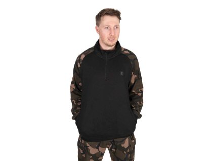 FOX LW Black/Camo QTR Zip (variant LW Black / Camo qtr zip 3XL)