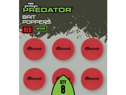 FOX RAGE PREDATOR Bait Poppers (Variant Fox Rage Predator Bait Poppers Natural X-Large)