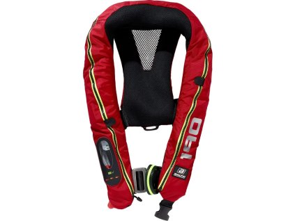 BALTIC Automatická záchranná vesta LEGEND 190 N HARNESS červená