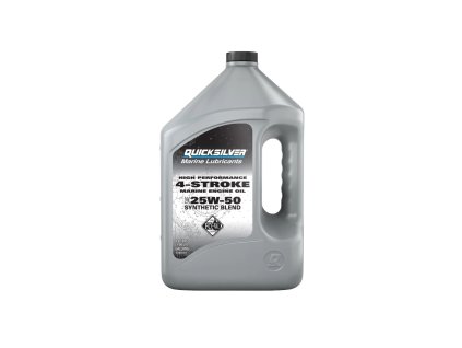 QUICKSILVER Vysoko výkonný syntetický 4-taktný motorový olej SAE 25W-50 pre pretekárske lodné a lodné/závesné motory a pre závesné motory Verado 4 L 92-858084QE1