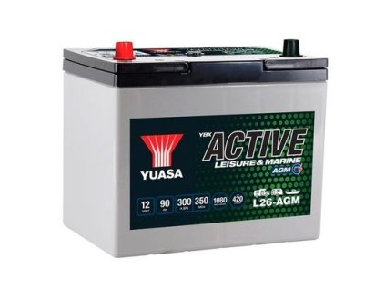 Yuasa Active Leisure & Marine AGM 12V 90Ah 300A Ľ+
