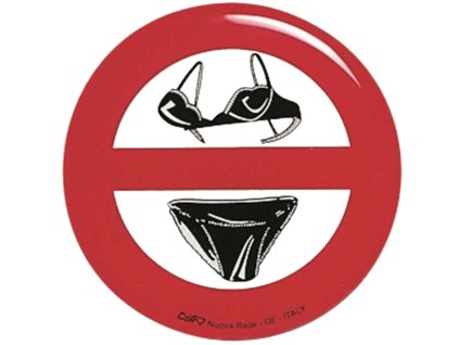 MTM Nálepka zákaz vstupu bez plaviek 2D tlač