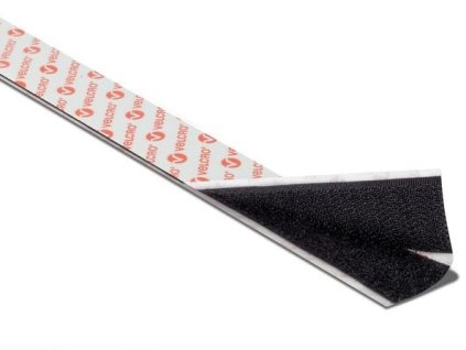 VELCRO LOOK, TEXTIL, PS14, black