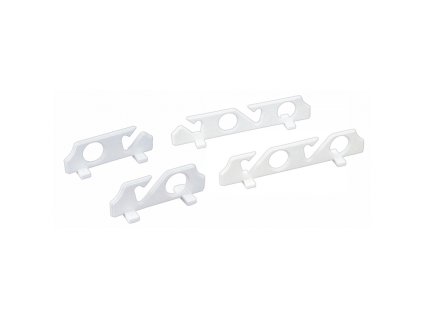 DRŽIAK PRÚTA NA STENU Z PVC AAA (Varianta ROD HOLDER PVC WALL MOUNTED 2 RODS)