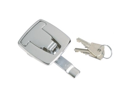 FORESTI CHROMOVANÁ MOSAZNÁ ZÁMKA NA KĽÚČ MM.53x60 (Varianta HATCH LATCH WITH LOCK)