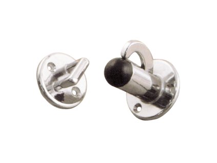 ferma porta ottone cromato