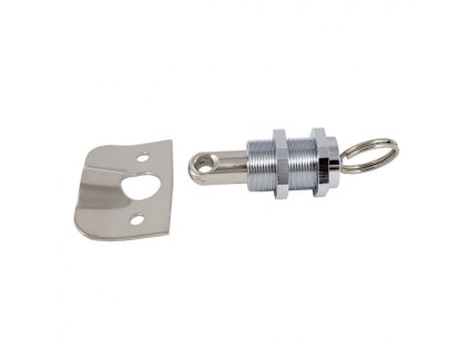 chiusura a pulsante in acciaio inox