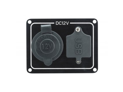 pannello con presa accendisigari e usb