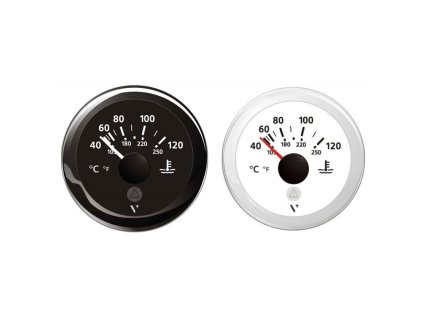 TEPLOTA VODY VDO Ø MM.52 (Varianta WATER TEMPERATURE BLACK 40/120 °C 12V/24)
