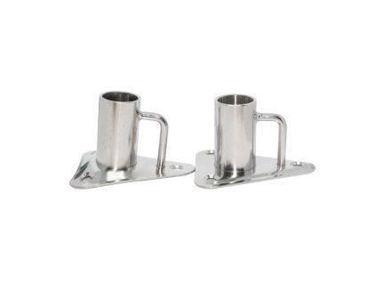 ZÁKLADNE STOJANOV Z NEHRDZAVEJÚCEJ OCELE AAA (Varianta STRAIGHT BASES FOR STANCHION Ø MM.25)