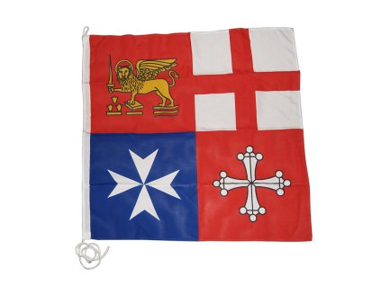 ADRIA BANDIERE NÁMORNÝ JACK TALIANSKEJ REPUBLIKY (Varianta NAVAL JACK OF THE ITALIAN REPUBLIC CM.40X40)