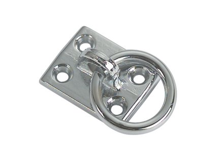 piastra in ottone con anello