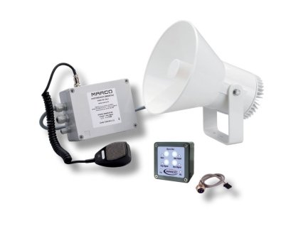 MARCO ELECTRONIC HORN HOMOLOGOVANÝ BITONAL (Varianta ELECTRONIC HORN HOMOLOGATED BITONAL 12 / 20MT. 12V)