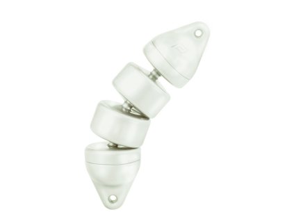 PLASTOVÝ BLATNÍK S BIELYMI REBRAMI (Varianta ARTICULATED RIB FENDER Ø CM.15X60)