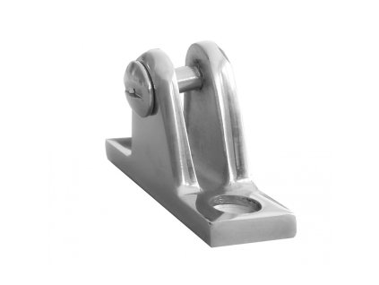 supporto a forcella inclinato in acciao inox con vite