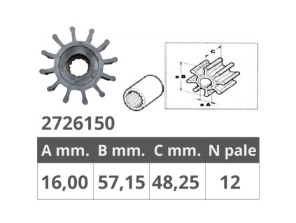 girante pompa jabsco 13554 6001