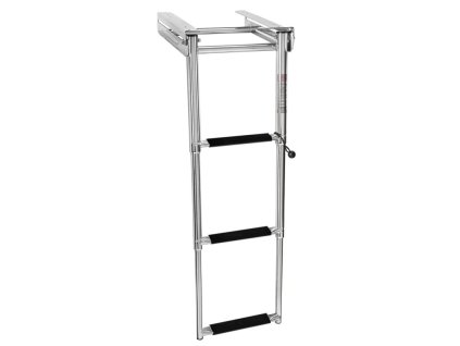 TELESKOPICKÉ REBRÍKY Z NEHRDZAVEJÚCEJ OCELE (Varianta STEP LADDER 3 STEPS MM.875/380X295)