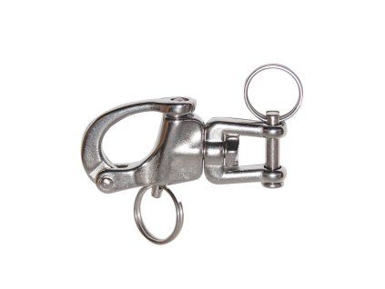 KARABÍNY AISI 316 S OTOČNOU VIDLICOU (Varianta SWIVEL EYE BOLT SNAP SCHACKLES AISI 316 MM.65)